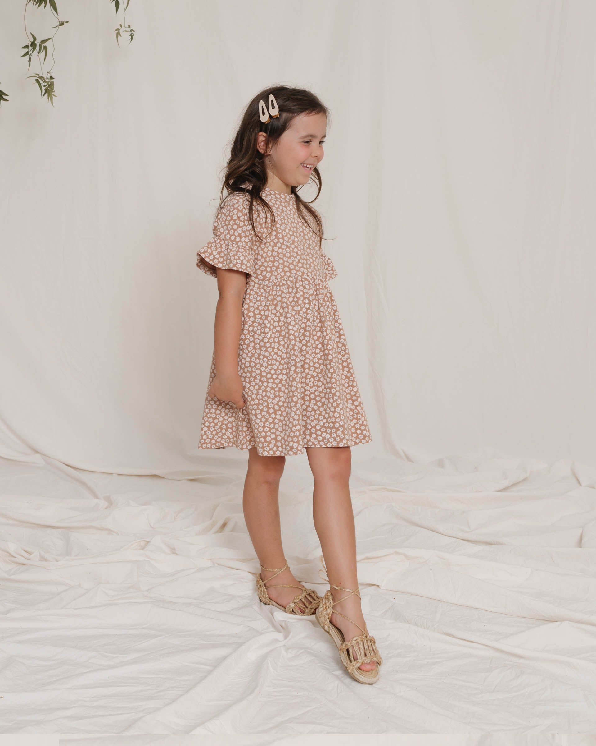 Rylee + Cru Jersey Babydoll Dress - Terracotta