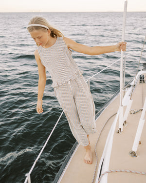 Rylee + Cru Wide Leg Pant - Nautical Stripe