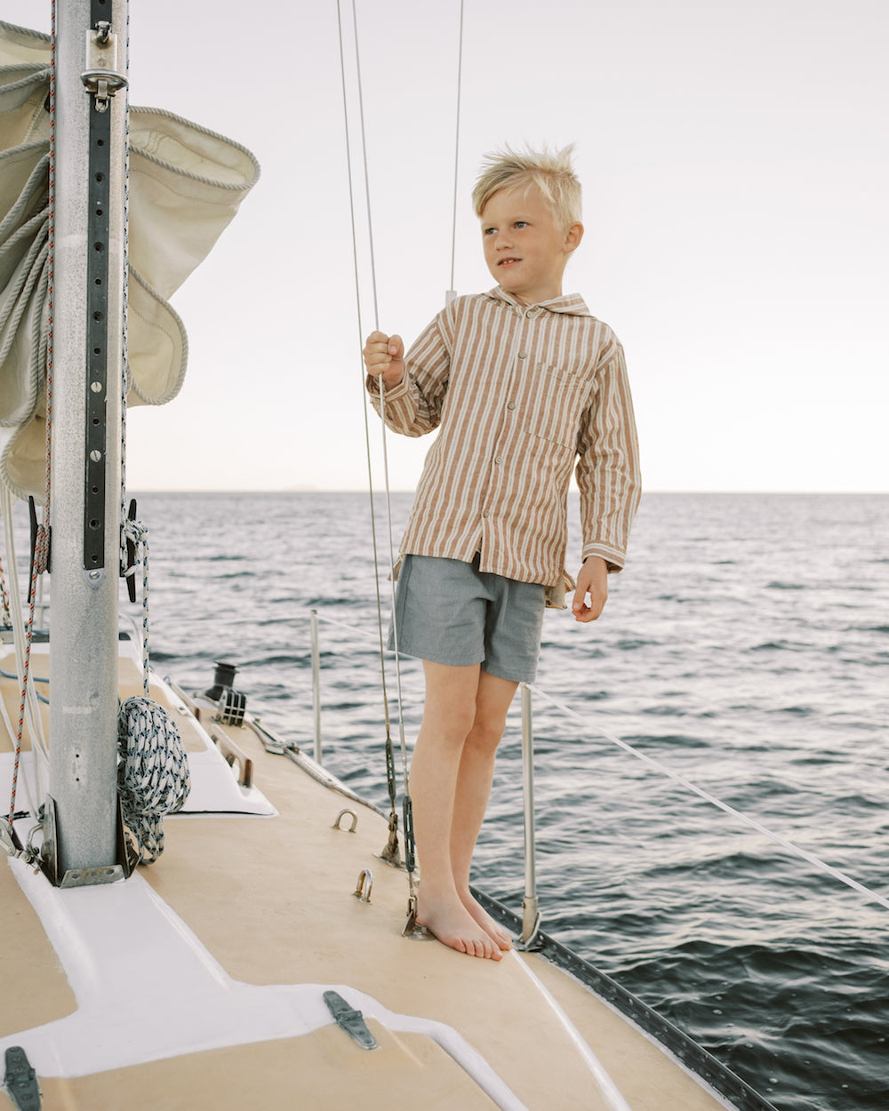 Rylee + Cru Bermuda Short - Sea