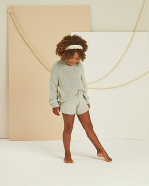 Rylee + Cru Knit Shorts - Light Blue