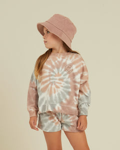 Rylee + Cru Track Short - Rainbow Tie Dye