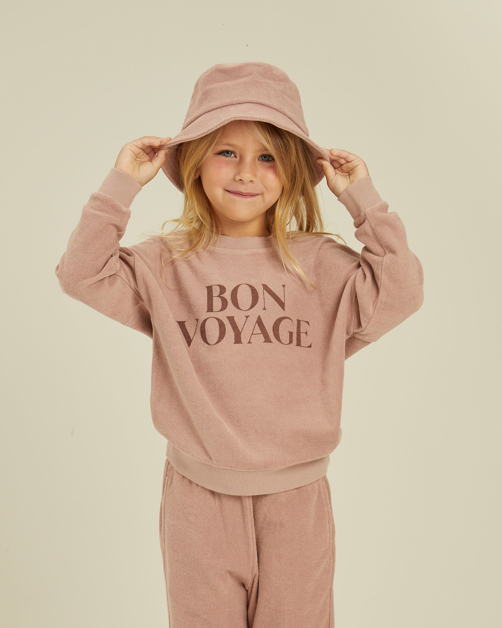Rylee + Cru Terry Crewneck - Bon Voyage