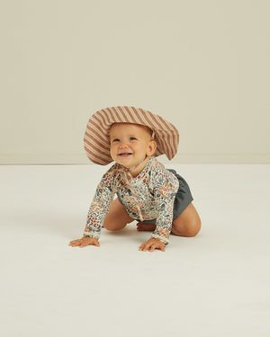 Rylee + Cru Floppy Sun Hat - Stone Stripe