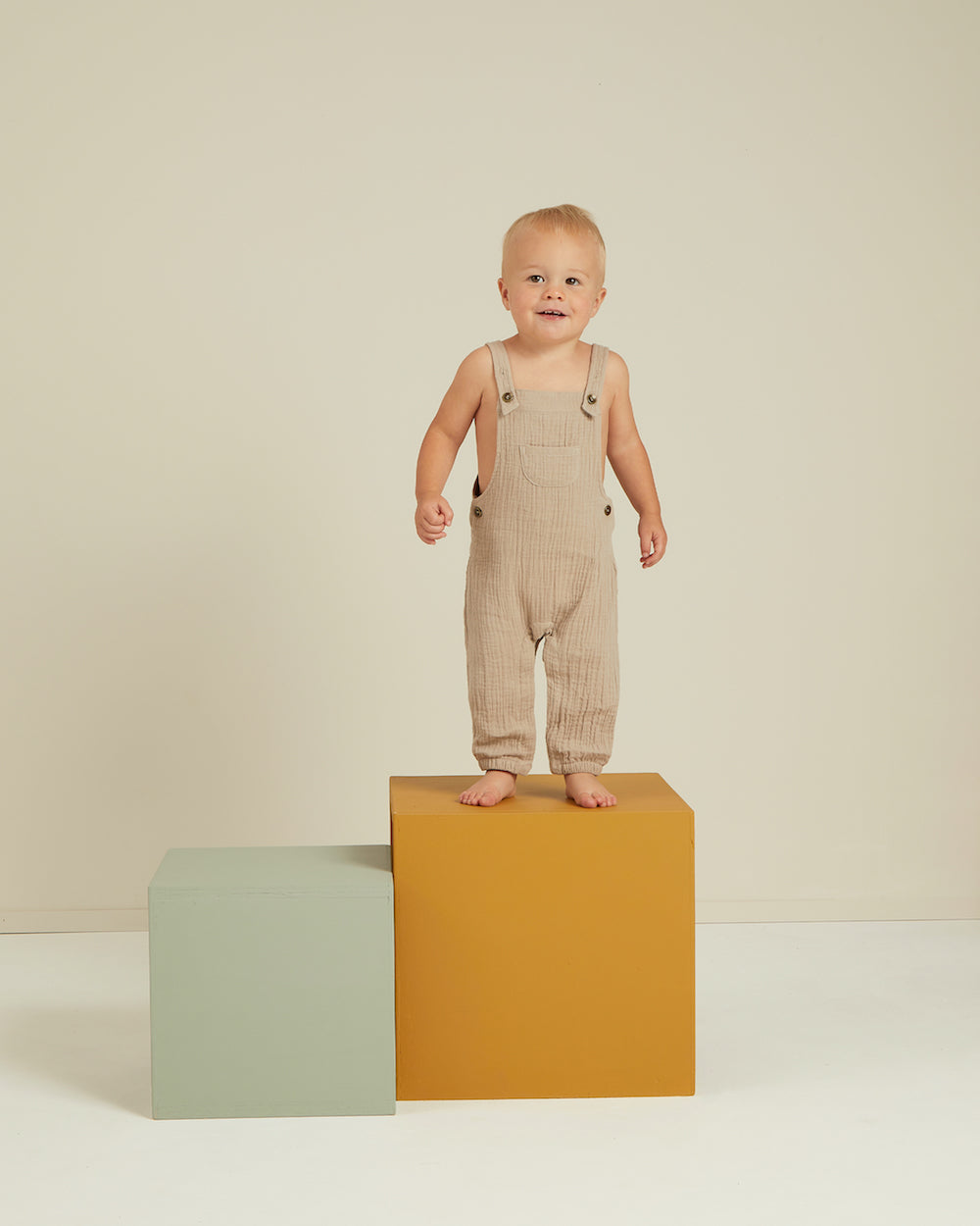 Rylee + Cru Baby Overall - Grey