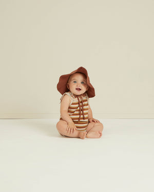 Rylee + Cru Nala Romper - Multi Stripe