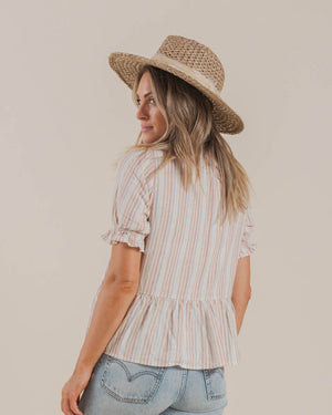 Rylee + Cru Maddy Blouse - Multi Stripe