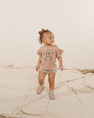 Rylee + Cru Button Short - Magnolia