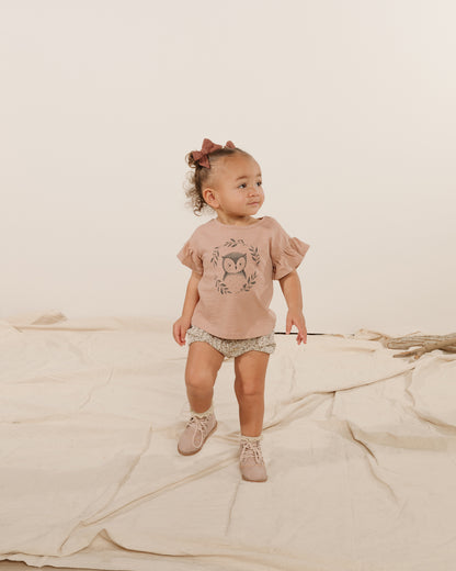 Rylee + Cru Flutter Tee - Owl
