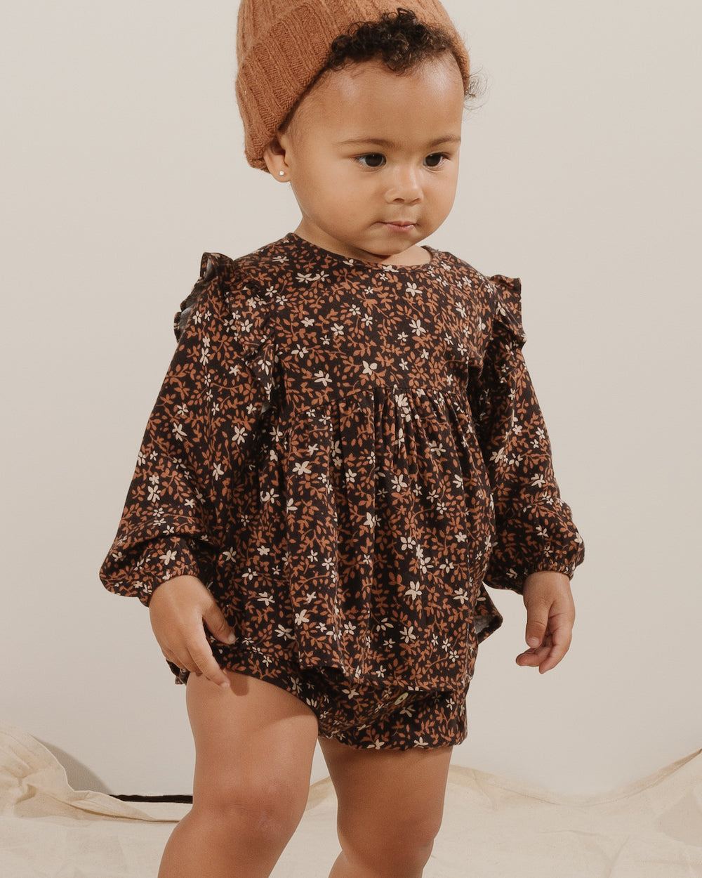 Rylee + Cru Button Short - Winter Bloom