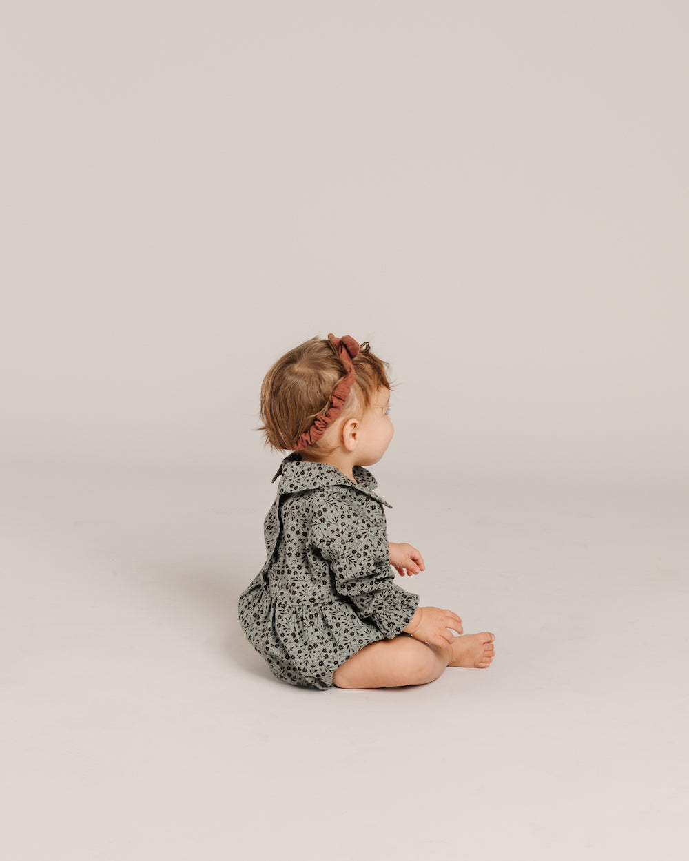 Rylee + Cru Cora Romper - Indigo Meadow