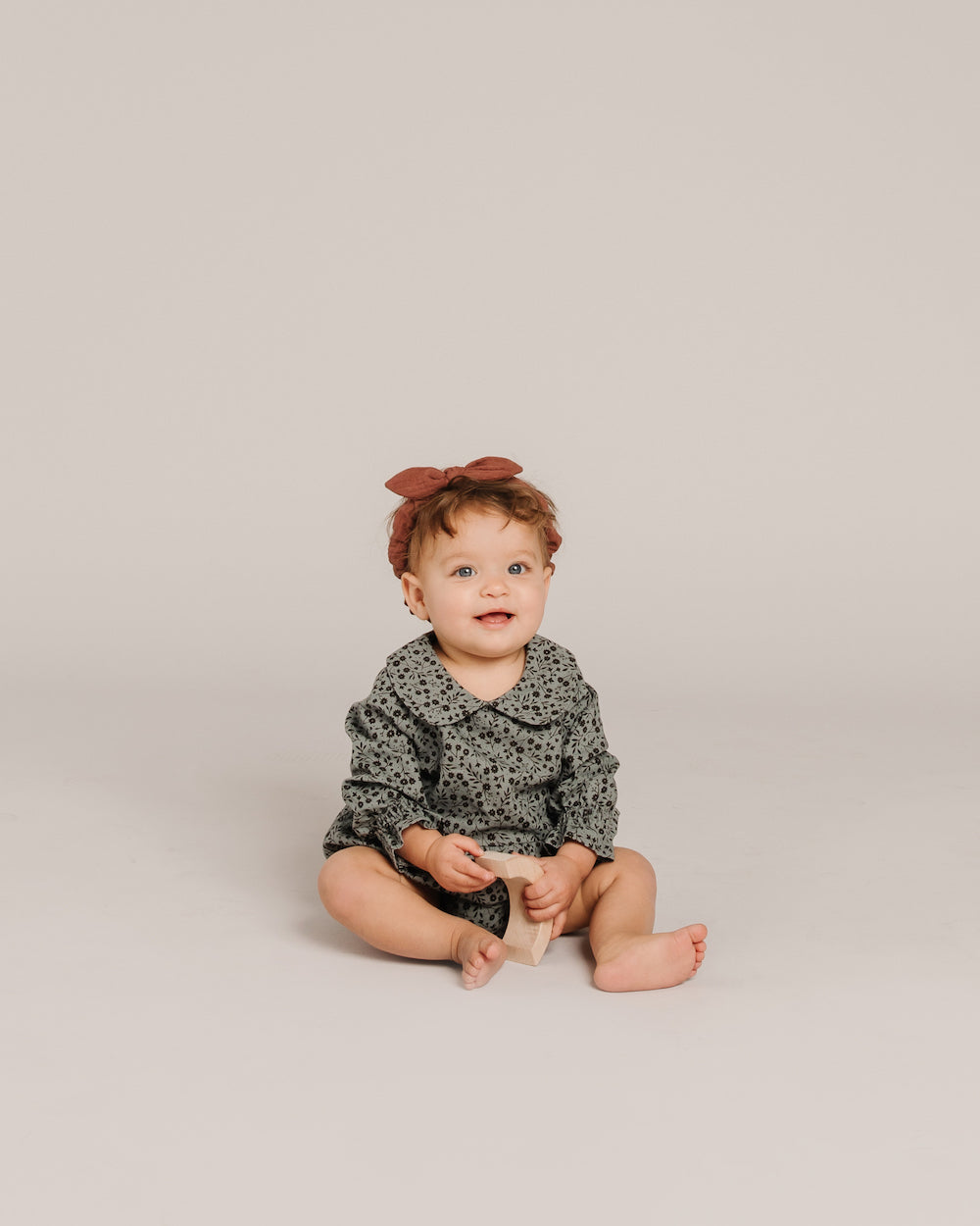 Rylee + Cru Cora Romper - Indigo Meadow