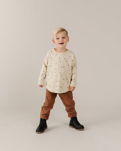 Rylee + Cru Longsleeve Pouch Tee - Mushroom