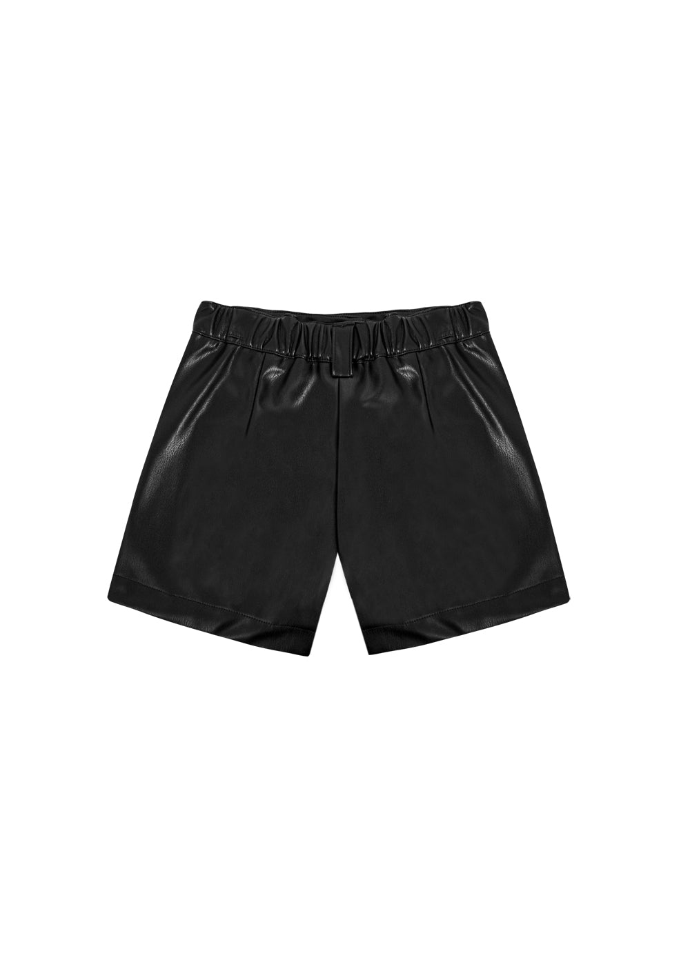 The New Society Recycled Leather Short - Black