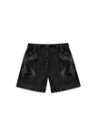 The New Society Recycled Leather Short - Black