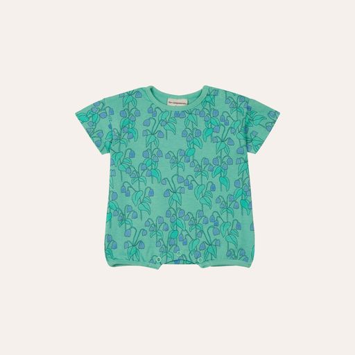 The Campamento Baby Flowers Overall - Blue