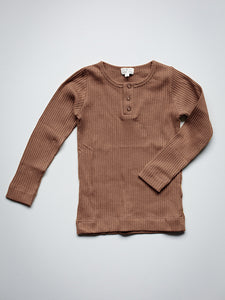The Simple Folk The Ribbed Top - Cinammon
