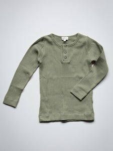 The Simple Folk The Ribbed Top - Sage