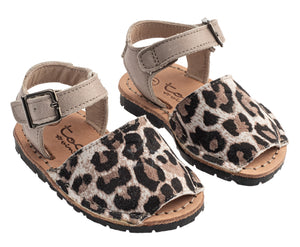 Tocoto Vintage Menorquin Baby Sandals - Animal Print