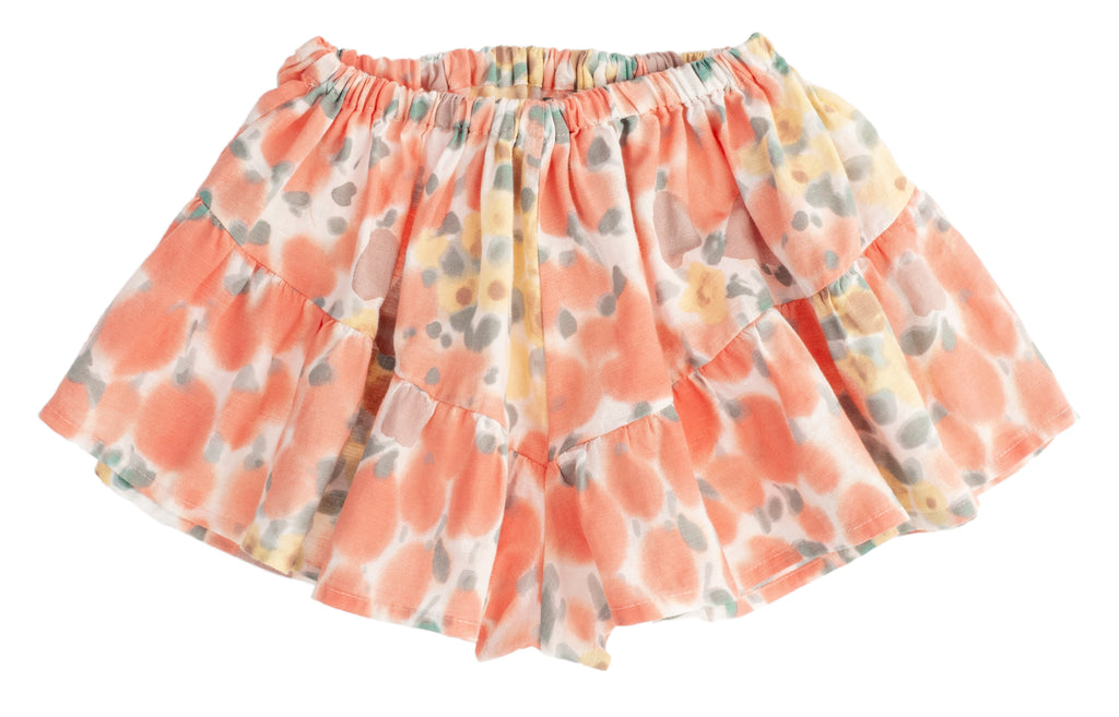 Tocoto Vintage Flower Printed Cotton Shorts - Pink
