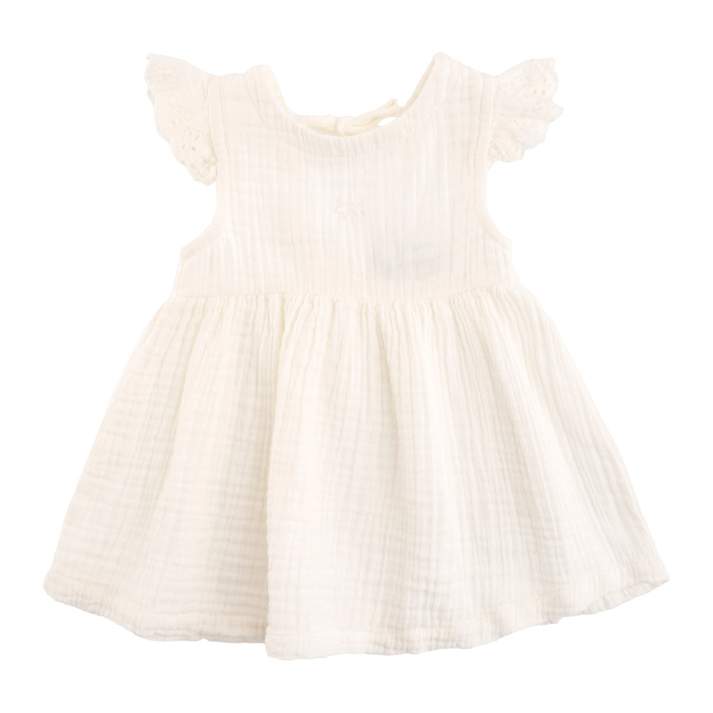 Tocoto Vintage Baby Dress - Off-White