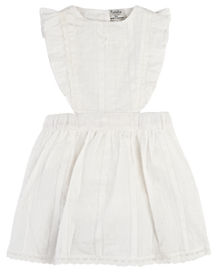 Tocoto Vintage Plumeti Baby Lace Dress - Off-White