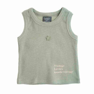 Tocoto Vintage Sleeveless Baby T-Shirt - Green
