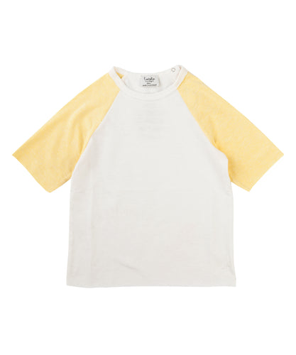 Tocoto Vintage Oversized Raglan T-Shirt- Yellow