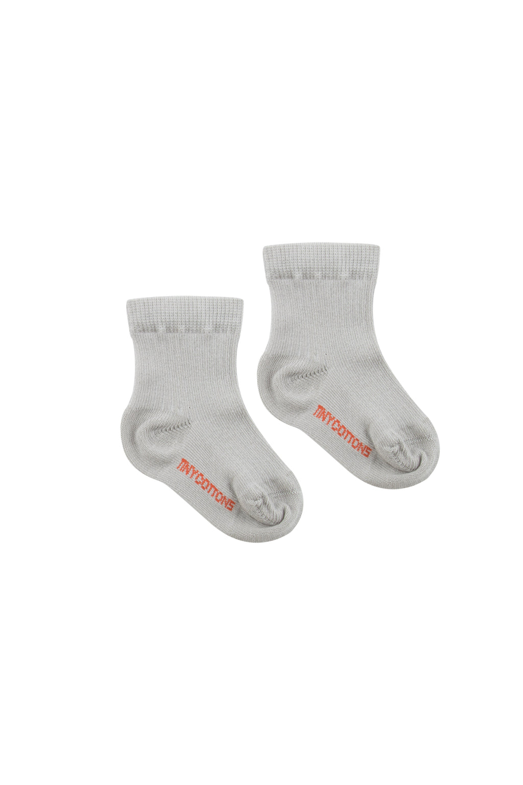 Tiny Cottons Solid Quarter Socks - Pale Grey