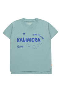 Tiny Cottons Kalimera Tee - Light Teal/Ultramarine