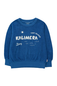 Tiny Cottons Kalimera Sweatshirt - Ultramarine/Light Cream