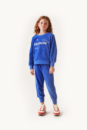 Tiny Cottons Kalimera Sweatshirt - Ultramarine/Light Cream