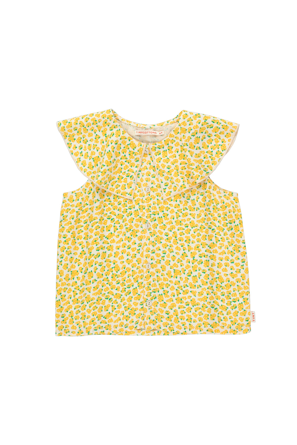 Tiny Cottons Oleander Blouse - Light Cream/Yellow