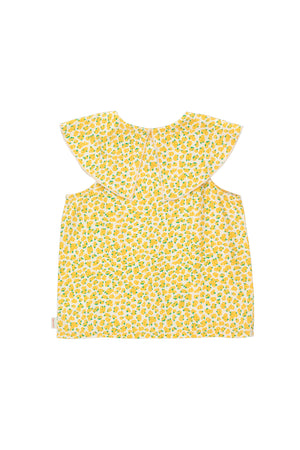 Tiny Cottons Oleander Blouse - Light Cream/Yellow