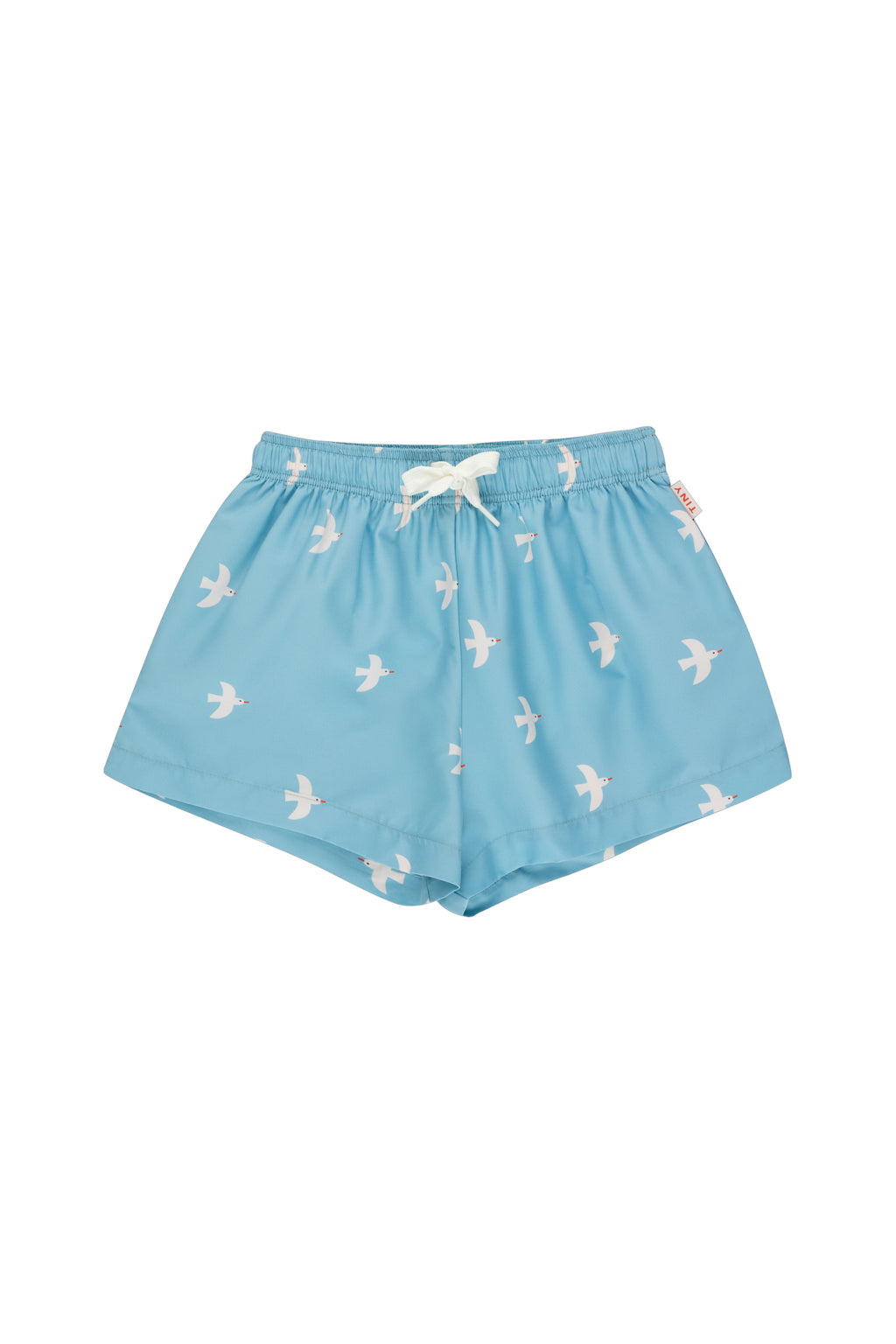 Tiny Cottons Birds Trunk - Washed Blue / Light Cream