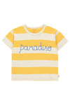 Tiny Cottons Paradiso Stripes Tee - Light Cream/Yellow