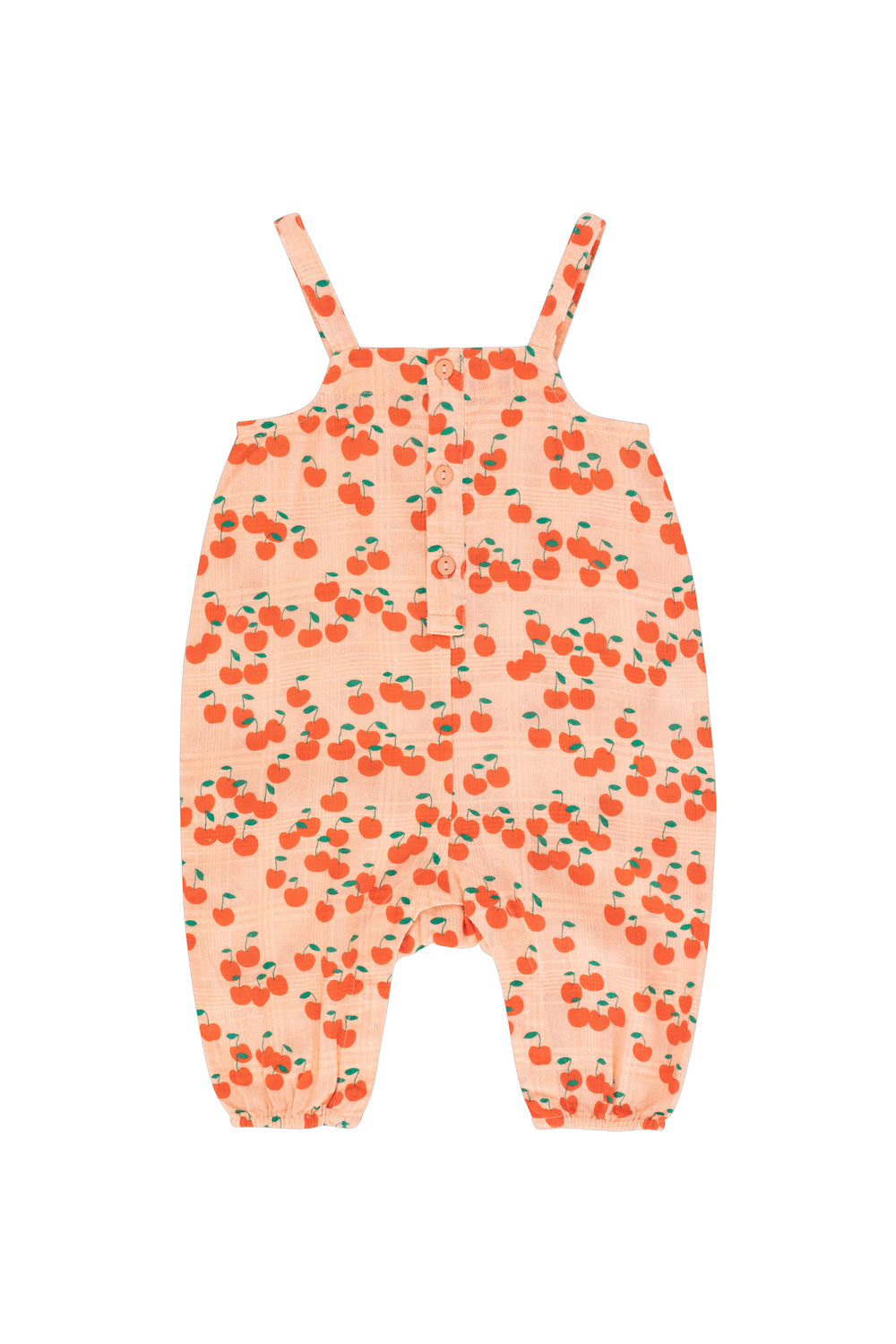 Tiny Cottons Cherries One-Piece - Papaya/Summer Red