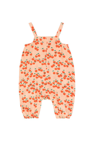 Tiny Cottons Cherries One-Piece - Papaya/Summer Red