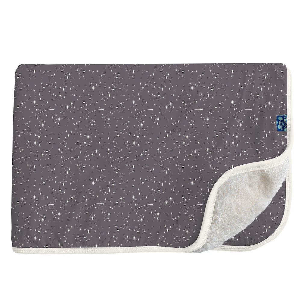 Kickee Pants Print SherpaLined Toddler Blanket Rain Shooting Stars