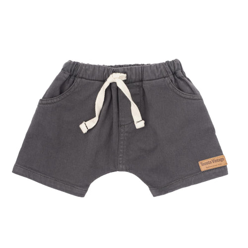 Tocoto Vintage Baby Denim Shorts - Dark Grey