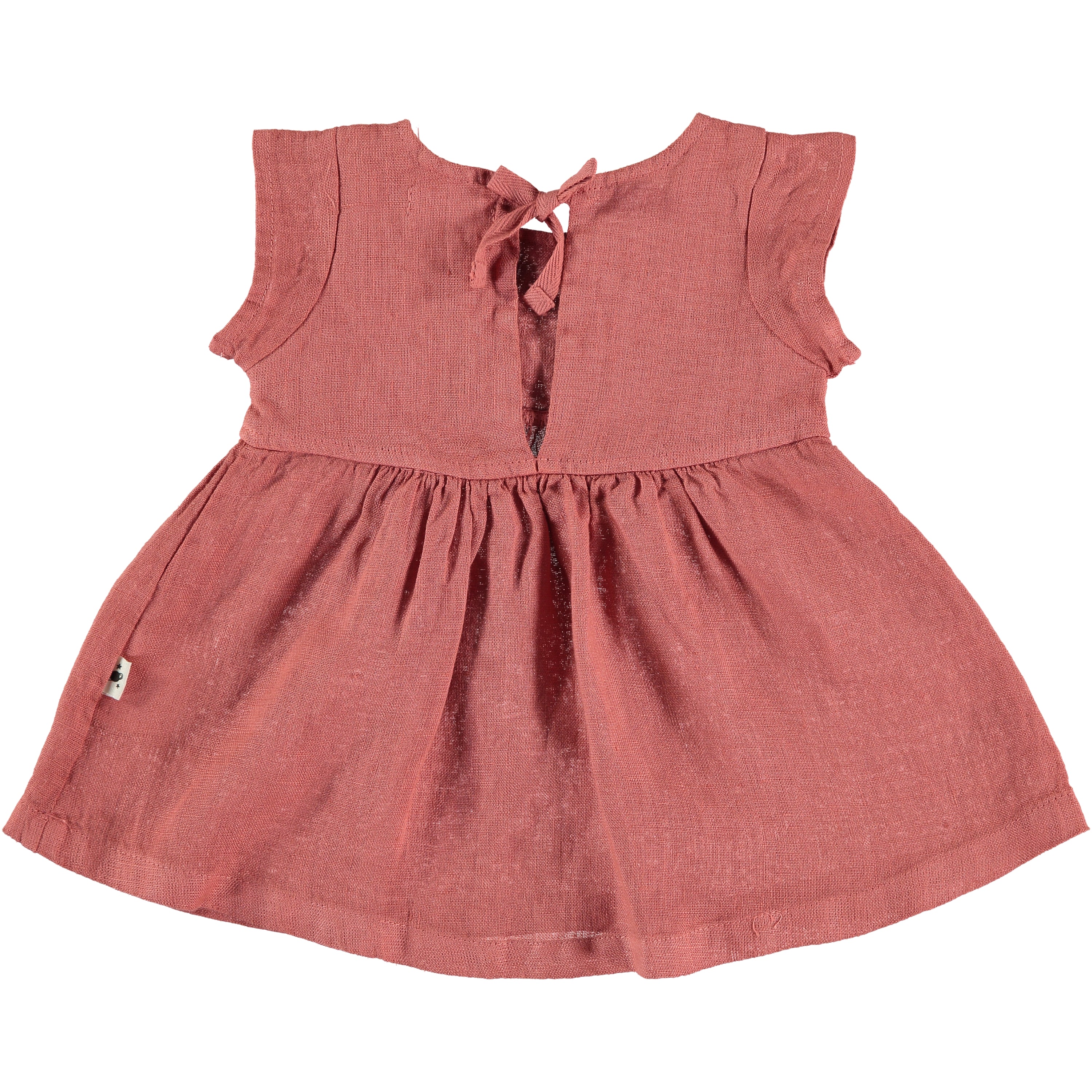 My Little Cozmo Saona Linen Dress - Carnelian