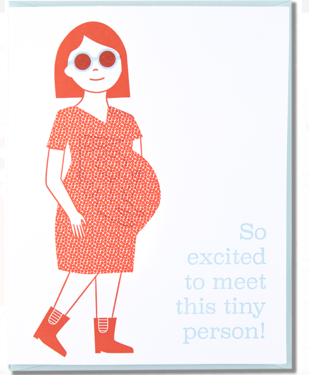 Paper Bandit Press So Excited To Meet This Tiny Person Card