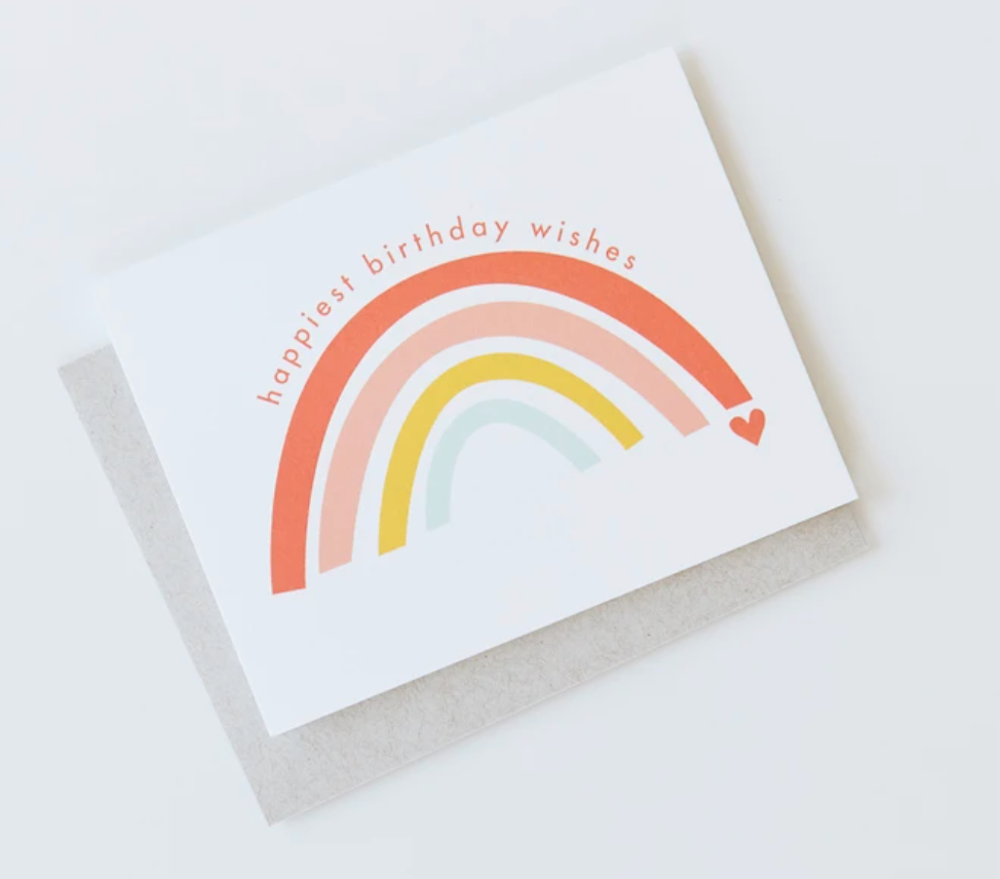 Knot & Bow Rainbow Birthday Card