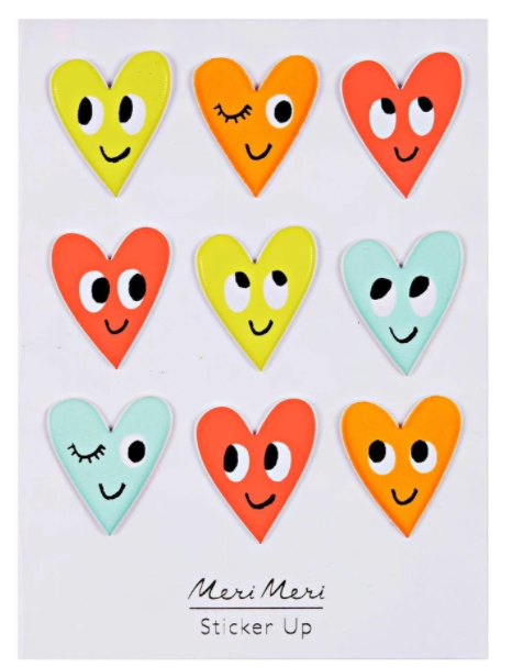 Meri Meri Heart Face Stickers