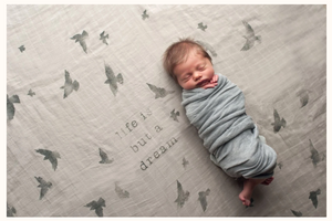 Coveted Things Birds Organic Swaddle Scarf