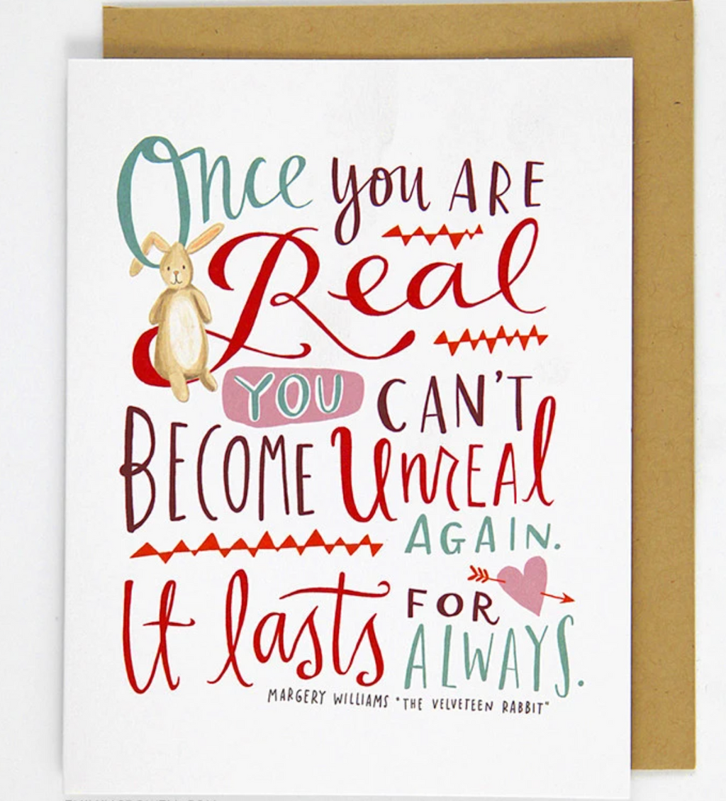 Emily Mcdowell Once You Are Real Card