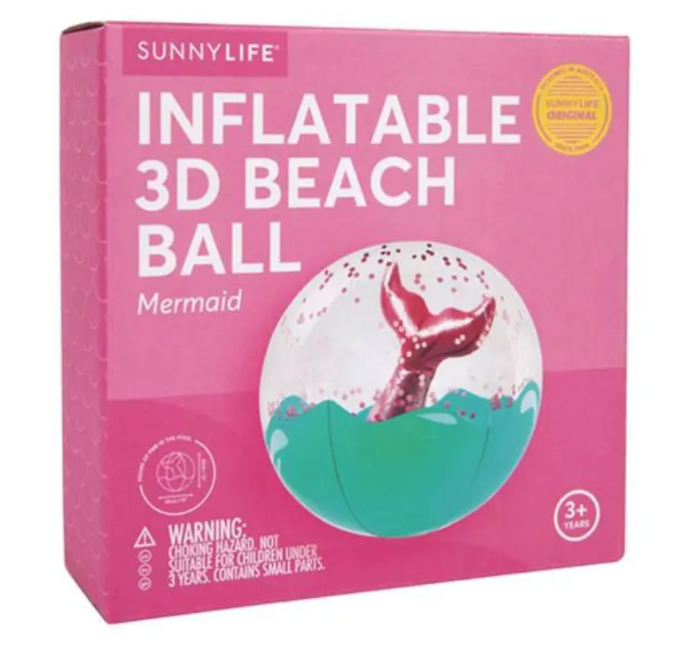 Sunny Life Mermaid 3D Inflatable Beach Ball