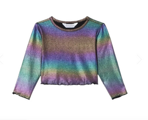 iloveplum Sutton Top - Stella Black/Rainbow Metallic