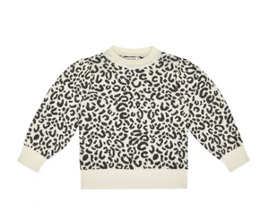 The New Society Rose Woman's Sweater - Leopard