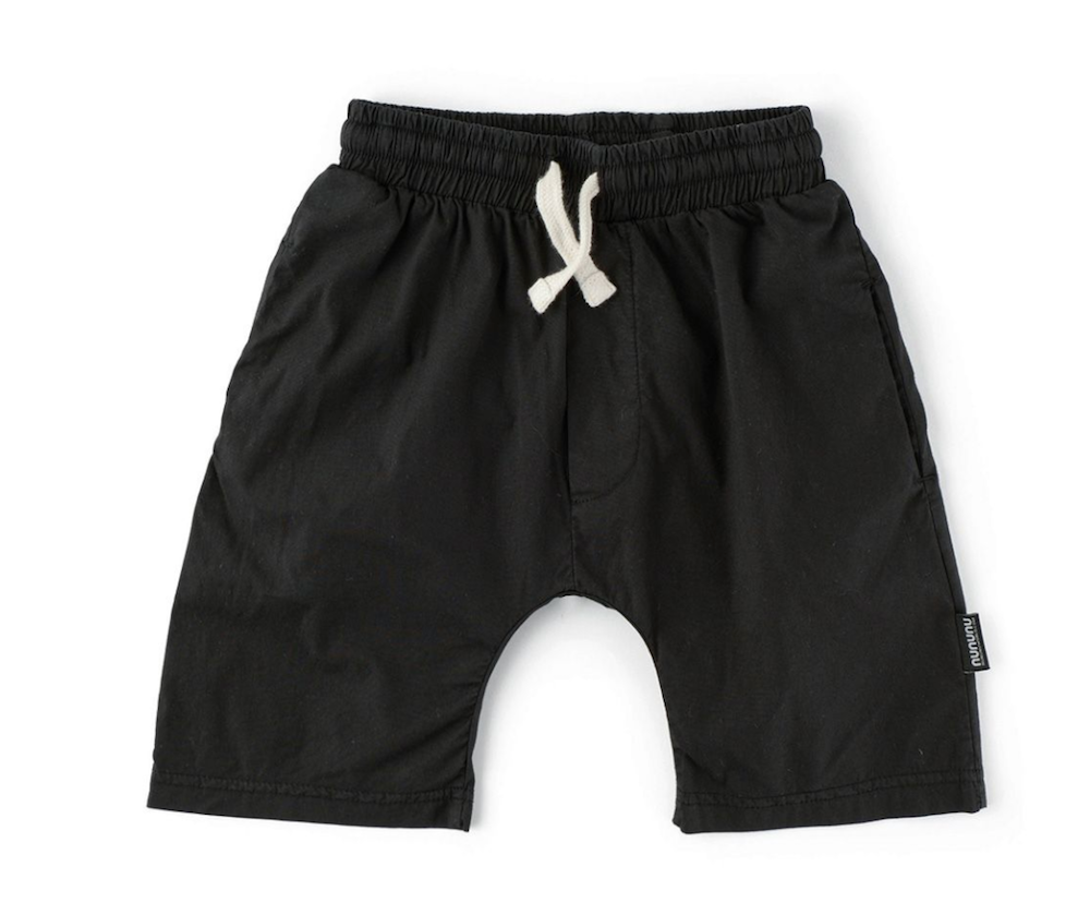 Nununu solid rounded shorts - Black