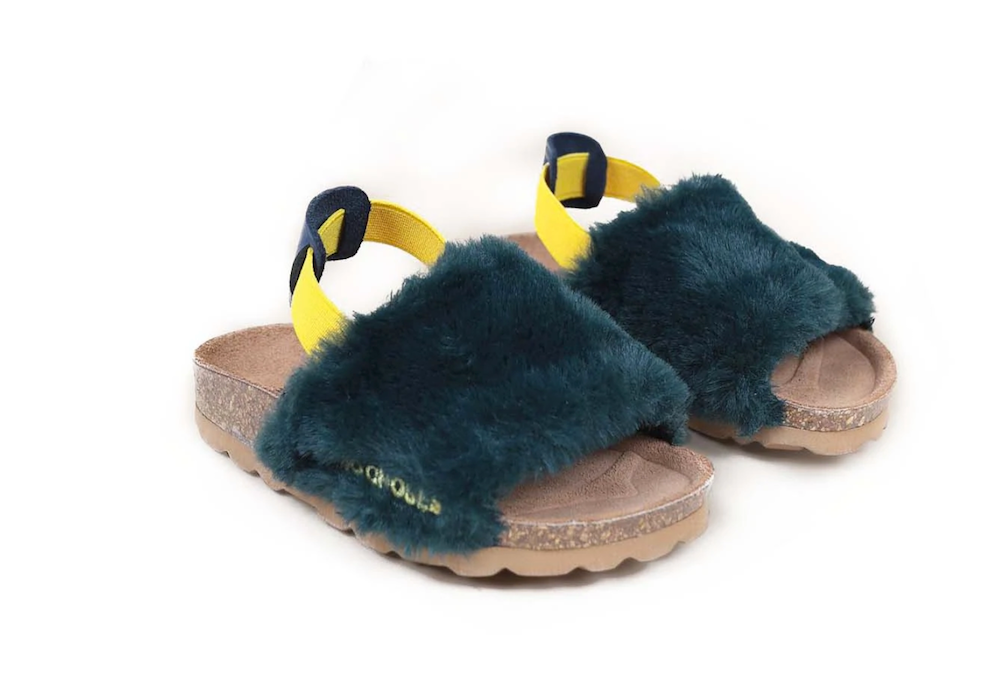 Bobo Choses B.C Embroidered Sheepskin Sandals